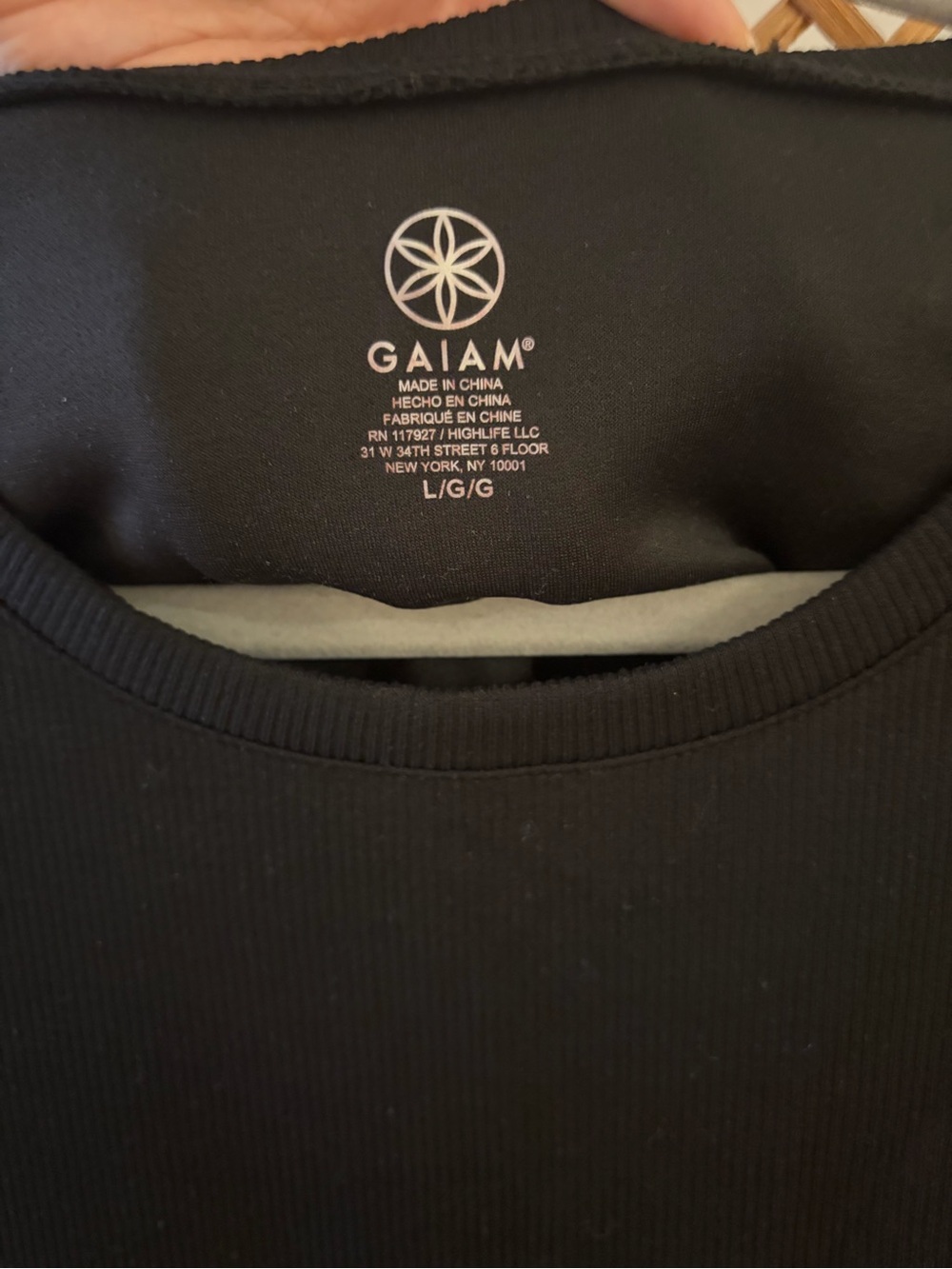 NWT GAIAM Black Ribbed Crewneck Knee-Length Tank Dress - Picture 4 of 8
